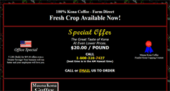 Desktop Screenshot of maunakonacoffee.com